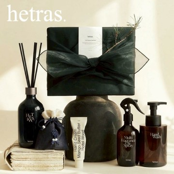 領券折100⭐️【hetras】韓國歐根紗香氛5件精緻禮盒(含擴香瓶+香氛噴霧+洗手乳+護手霜+香氛掛香袋)