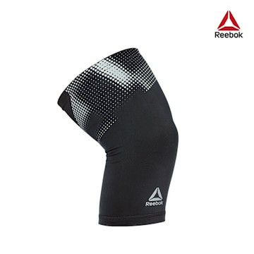 Reebok 銳步 輕量透氣運動護膝 (黑)