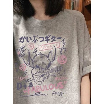 外貿出口尾貨清倉撿漏~夏短袖T恤男女士ins純棉男裝女裝寬松百搭