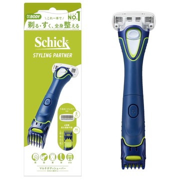 日本 Schick 舒適牌Styling Partner 全身二合一電動修毛刀｜5層刮毛刀＋4段修剪 VIO 腋下 腿部