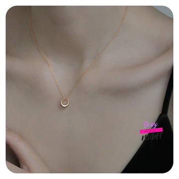 氣質幾何圓圈項鍊《H4492》