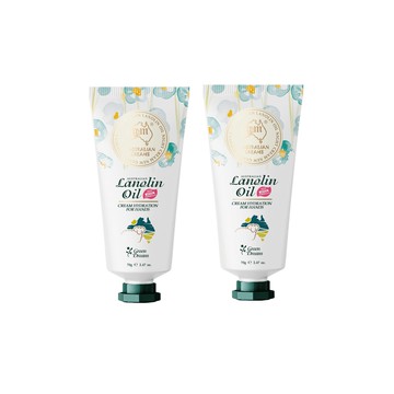 【澳洲 G&M】花漾水潤綿羊油綿羊夜用護手霜含維他命E-綠野仙蹤(70g/支 2入組)