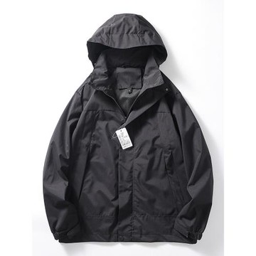 戶外軟殼美式工裝沖鋒衣外套男春秋潮牌防風防水風衣外貿男裝夾克