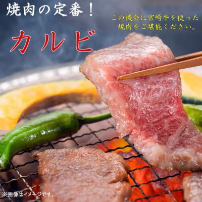 ふるさと納税 延岡市 宮崎牛 A4〜A5 カルビ 焼肉・バーベキュー用 500g