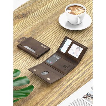 卡包短款簡約男士小皮夾女款證件多卡位防消磁豎款輕薄小巧