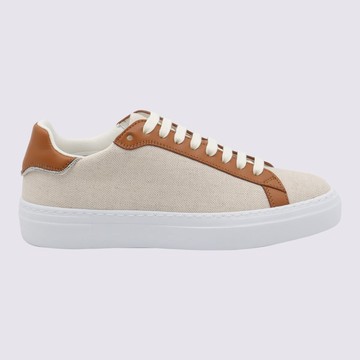 Fabiana Filippi Beige Cotton Sneakers