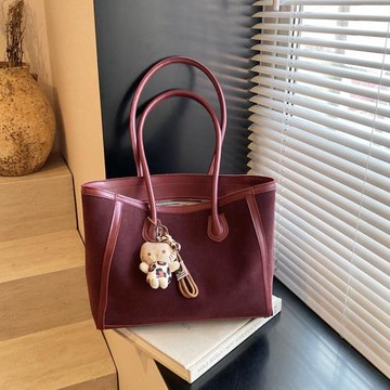 秋冬季復古大容量包包女士2024新款休閑百搭通勤單肩包手提托特包