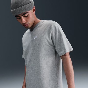 NIKE 耐吉 男 短袖上衣 灰色系-AS M NSW TEE CLUB MAX-FV0376063
