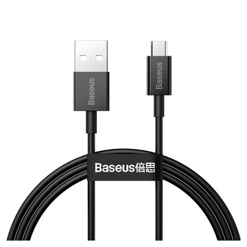Baseus 倍思 優勝系列 Micro快充數據線 USB to Micro 2A 480Mbps  1m  黑色  1個