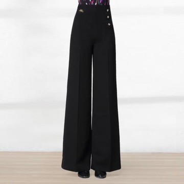 丹寶羅摩登舞舞蹈褲女高腰拉丁舞褲褲子交誼舞闊腿褲跳舞褲練功服