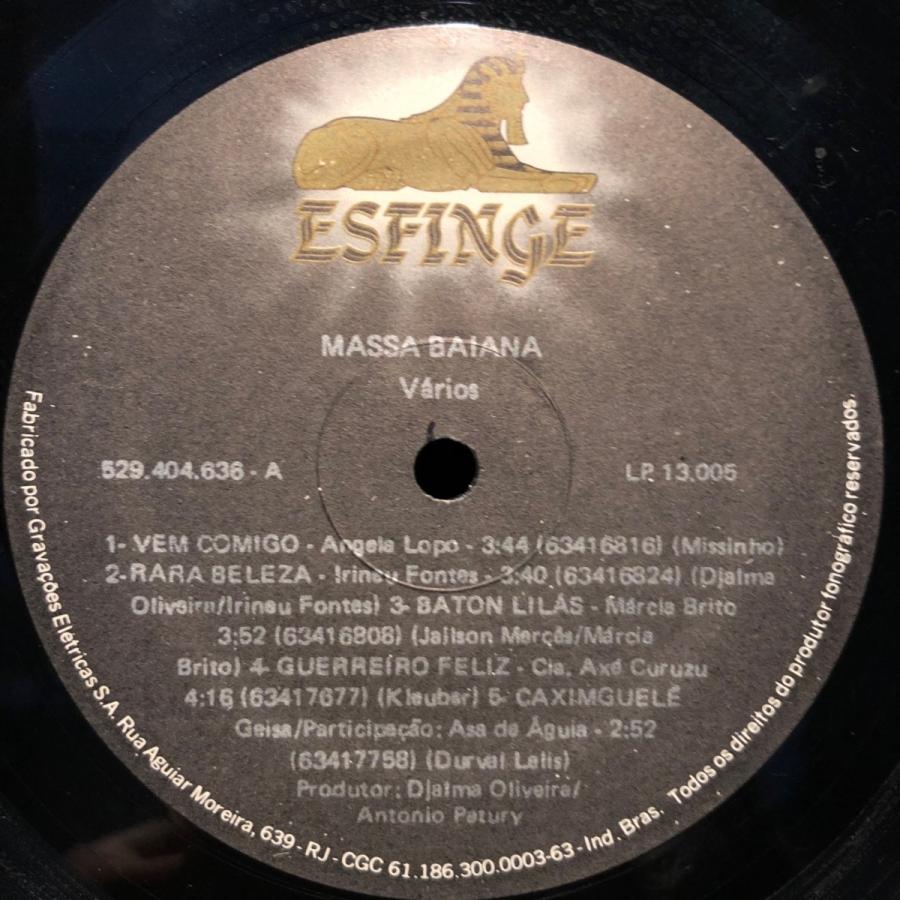 Massa Baiana  LP ESFINGE