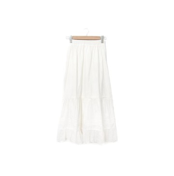 Back to Green-經典白半身裙 伸縮  dw-13//vintage skirt