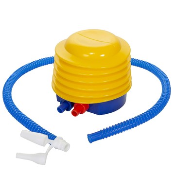 AHOYE 快速省力腳踩打氣筒/打氣機/充氣幫浦  黃色 + 藍色  1個