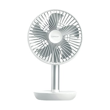 Lumena STAND4 USB桌上型擺頭隨行風扇，無線使用長達20小時，4段風量調節  單一商品  純白
