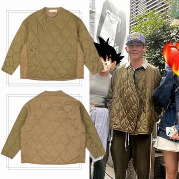 陳冠希同款潮牌棉服男日系薄款山系戶外短款內膽夾克棉衣廓形外套