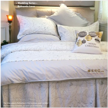 法式典藏/浪漫婚紗系列『維多利亞序曲』六件式專櫃高級床罩組6*7尺