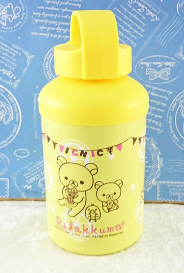 【震撼精品百貨】Rilakkuma San-X 拉拉熊懶懶熊 San-X 運動水壺/保溫壺-檸檬#00471 震撼日式精品百貨