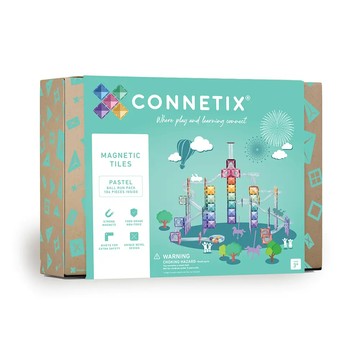 【Connetix】粉彩磁力積木-滾球軌道組(106pc)