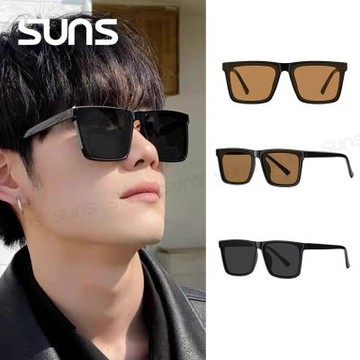 【SUNS】抗UV太陽眼鏡 方框潮流墨鏡 ins時尚流行墨鏡 輕量材質 配戴舒適 S318