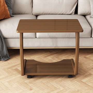 茶几 移動小茶幾帶輪客廳沙發旁邊幾角幾實木床邊桌可移動電腦桌小戶型 快速出貨