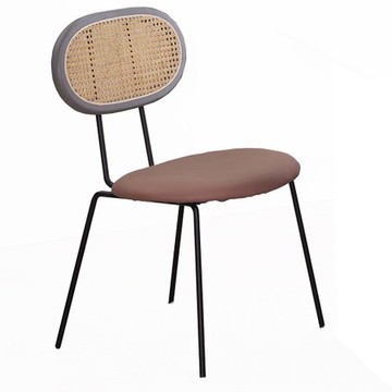 北歐鄉村風多特卡其色餐椅