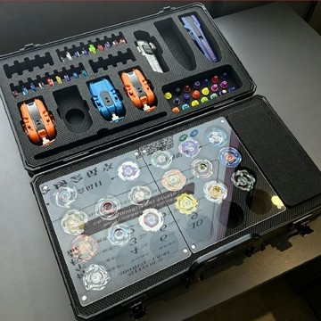 【潮流工坊】SB爆裂陀螺🔥收納箱 一體式收納箱 收藏箱 適合收納霸旋陀螺X系列 爆旋戰鬥陀螺收納箱 發射器配件手提箱