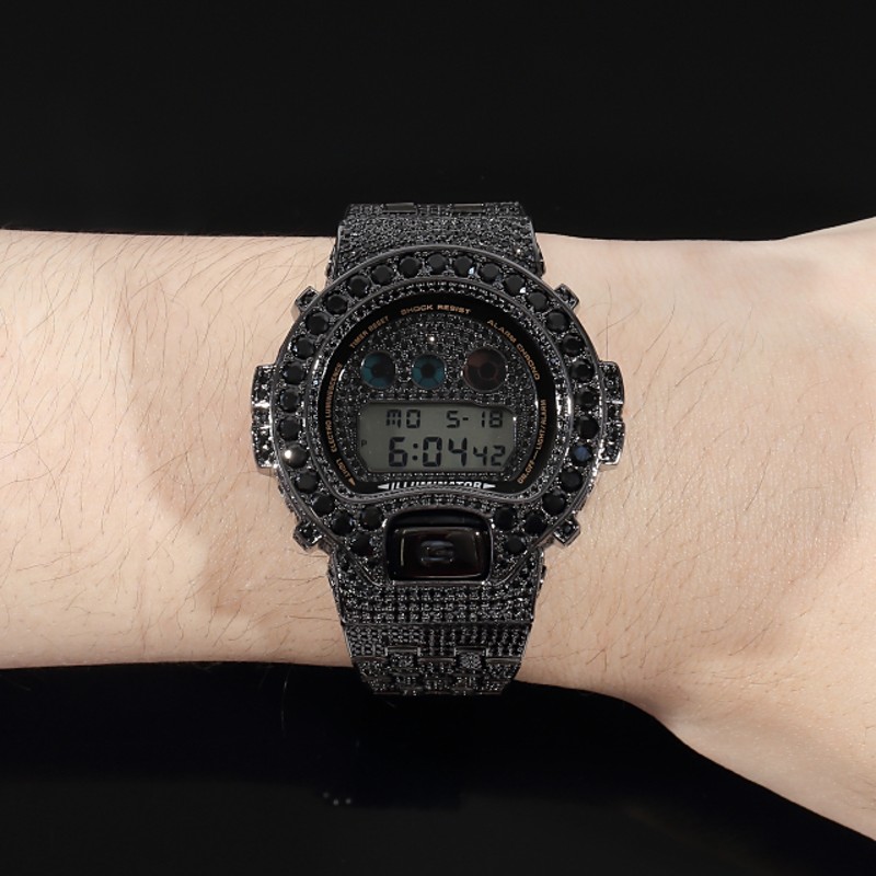 芸能人愛用 G-SHOCKフルカスタムGショックDW6900CZダイヤ18Kゴールド