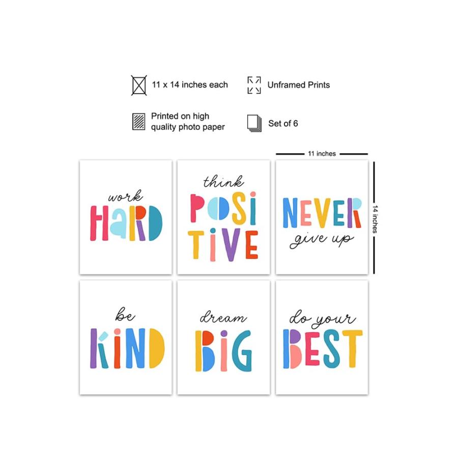 Inspirational Quotes For Kids LARGE 11x14   Nursery Wall Art   p 並行輸入品