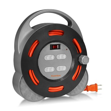 免運【包爾星克】TX4AF100工業用2孔1開4插10m抗突波 輪座 延長線(過載斷電 電源線組)