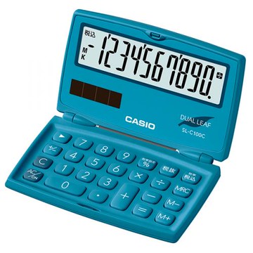 Casio folding notebook type SL-C100C-BU-N