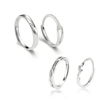 快速出貨▾附電子發票 簡約男女對戒 水波紋戒 森林系戒指 細戒指 造型搭配 尾戒 點綴配件 情侶戒指 對戒 造型戒指