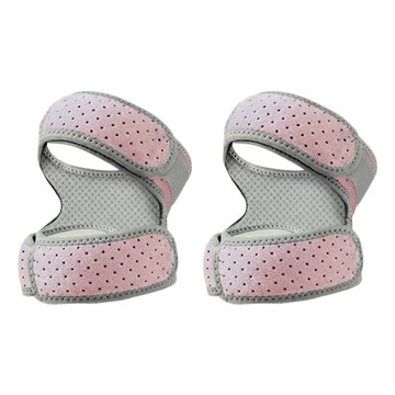 A-ZEAL 彈力加壓髕骨防撞減震護膝加厚款 運動防護 舒適透氣  粉色  均碼  1雙