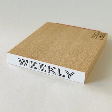 事務印章長型 WEEKLY 【每週】