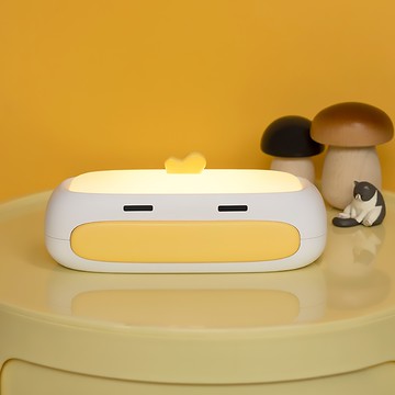 蕉蕉購物 萌趣大嘴鴨桌面小夜燈  白色