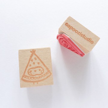 西瓜 木製 橡皮章 印章