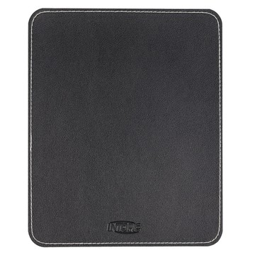 INTOPIC 廣鼎皮革鼠墊 PU皮革 觸感滑順 經典車縫線工法 2mm厚度  黑色  1個