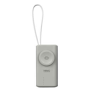 MINIQ 多功能膠囊快充行動電源  MD-BP079  灰色