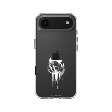 iPhone Air Clear Case（相機按鈕） 透明 - 迪士尼-星際大戰 Star Wars - 風暴兵-噴漆白