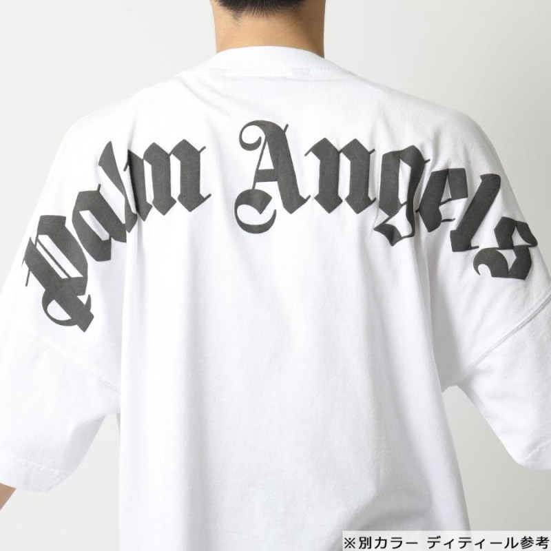 Palm Angels パームエンジェルス PMAA002F21JER002 1001 LOGO OVER TEE オーバーサイズ 半袖 Tシャツ  カットソー メンズ | LINEブランドカタログ