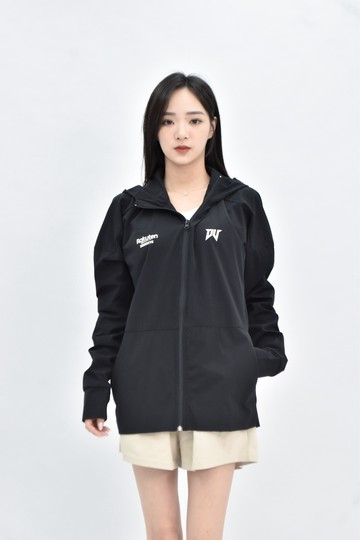 (M) rakuten 運動背面字母印花黑色外套