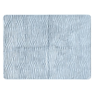 極簡素色壓紋地毯 150x120cm 灰藍