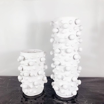 現代簡約浮點樹脂黑白花瓶樣板房家居裝飾玄關擺場軟裝藝術擺件