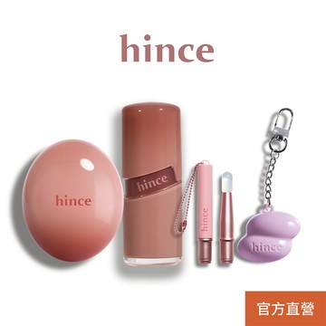 【hince】 桃氣初戀組(唇頰膏＋冰透唇釉) | 水潤、光澤、亮采 | 官方旗艦店
