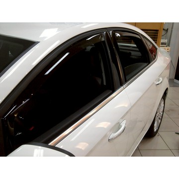 比德堡崁入式晴雨窗【內崁式-短截款】 FORD福特 MONDEO MK4 2008-2015年專用