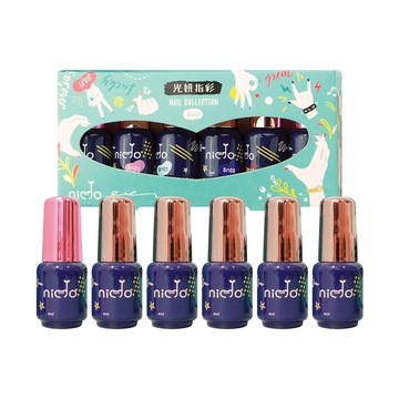 【三合一】nido mini 一步光撩甲油凝膠4ml-六入組(四種客製化選擇)