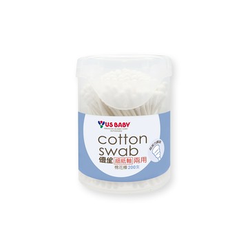 優生細紙軸兩用棉花棒圓罐200支