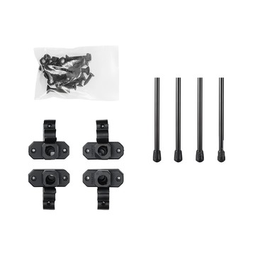 SWANTE DIY桌腿連接套件 25cm 黑色 露營桌和凳子