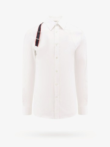 Cotton shirt with alexander mc queen detail - ALEXANDER MCQUEEN - gender_Man
