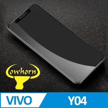 VIVO Y04 2.5D曲面滿版 9H防爆鋼化玻璃保護貼 黑色