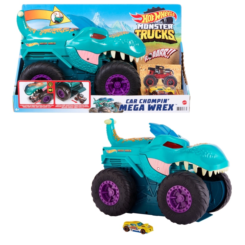 Mattel 風火輪大腳車瘋狂怪獸hot Wheels 風火輪1 64 小汽車正版美泰兒 蝦皮商城 Line購物